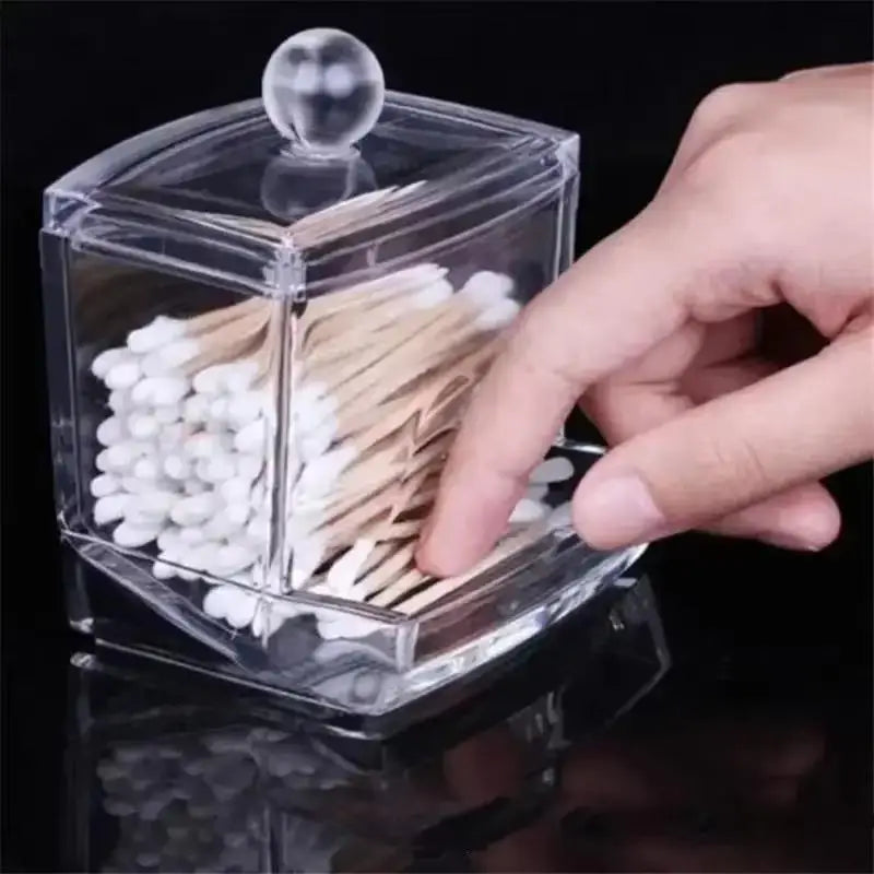 Clear Acrylic Q-Tip Cotton Swab Holder & Makeup Organizer Makeup Storage Organizer Axl