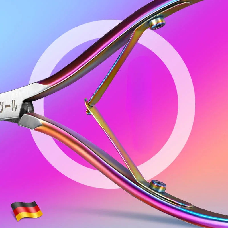 CMGF Electroplating Nail Cuticle Clippers & Manicure Scissors Set Nail Cuticle Clipper Set Axl