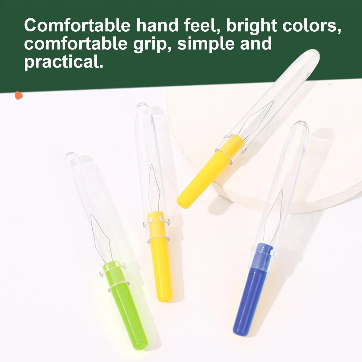 3-Pack Automatic Needle Threader with Cover | Sewing Tool Set Needle Threader Set Axl