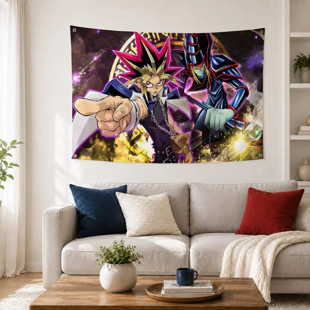 Yu-Gi-Oh Anime Flag Banner – Indoor & Outdoor Wall Decor Anime Flag Banner Axl