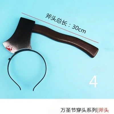 Pet Halloween Headwear Props – Ax, Saw & Nail Costume for Dogs Pet Costume Prop Axl 4