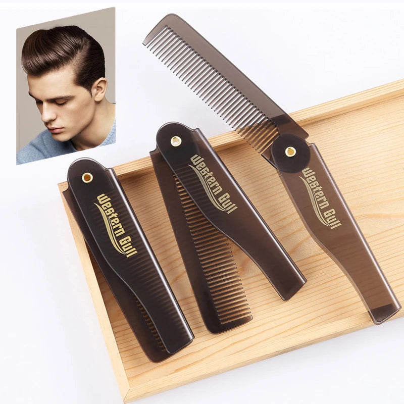 Portable Foldable Pocket Comb – Beard & Hair Styling Tool Foldable Hair Comb Axl