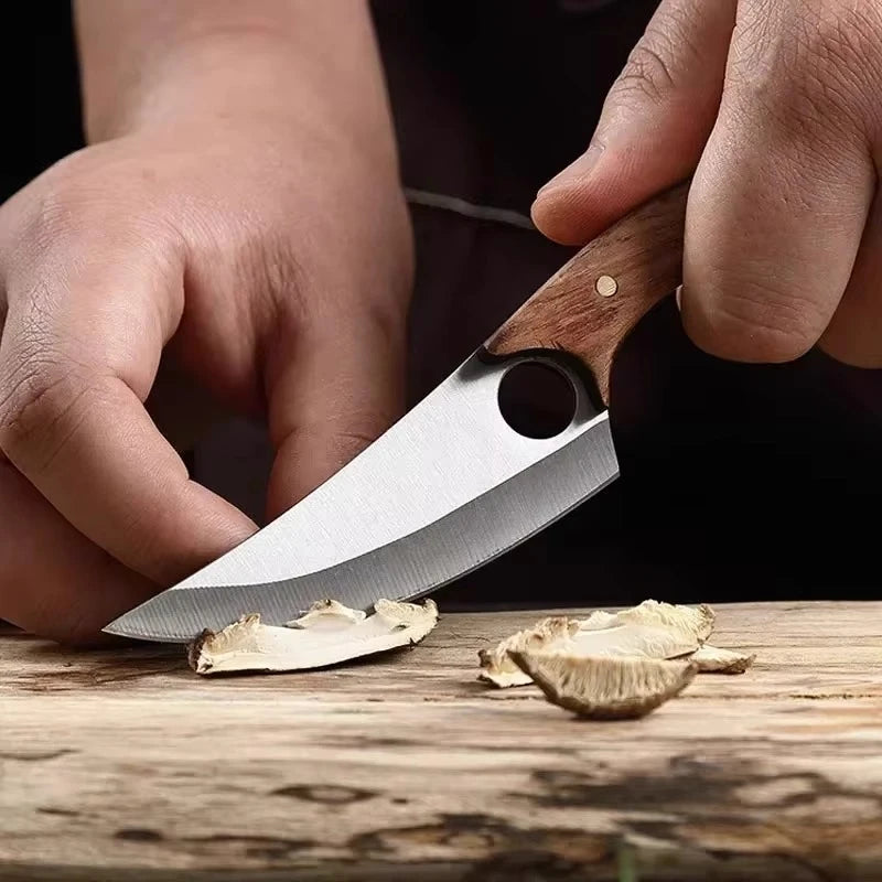 Professional Stainless Steel Boning Knife – Solid Wood Handle Boning Knife Axl