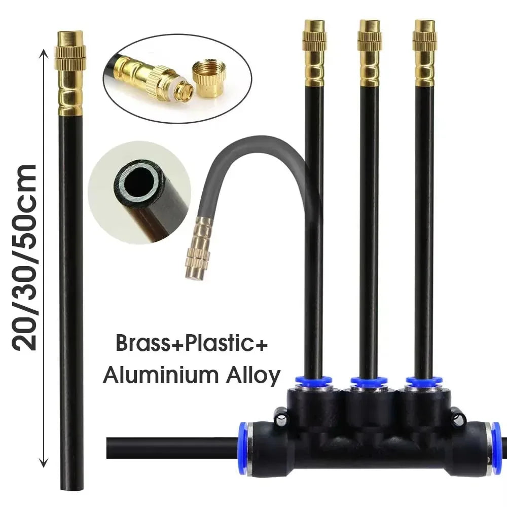 360° Brass Misting Nozzle 8mm – Adjustable Garden Sprayer Misting Nozzle Axl