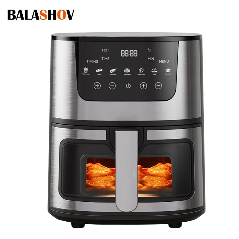 BALASHOV 1250W Air Fryer Toaster Oven Combo 4.5L LED Touch Air Fryer Oven Axl