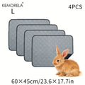 KEMORELA 4-Pack Washable Fleece Cage Liners for Small Pets Pet Cage Liner Axl L