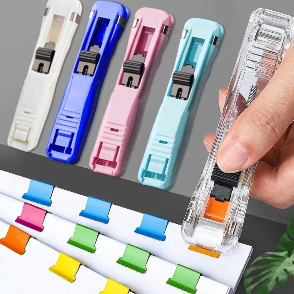 Metal Push Paper Clip – Reusable Traceless Document Binder Document Paper Clip Axl