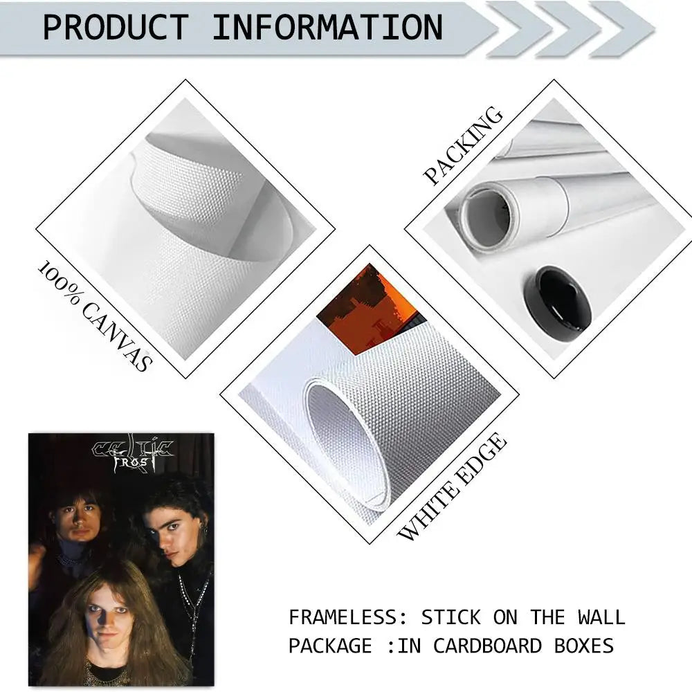 Celtic Frost Canvas Wall Art – Rock Band Poster Unframed Canvas Wall Art Axl