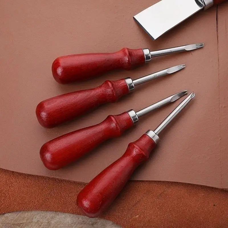 Beech Handle Leather Edge Trimmer & Rounding Tool – DIY Craft Leather Craft Tool Axl