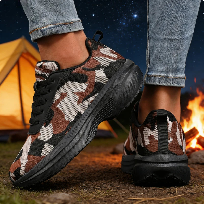 Women's Camouflage Hiking Sneakers – Lightweight Outdoor Shoes Women's Hiking Sneakers Axl