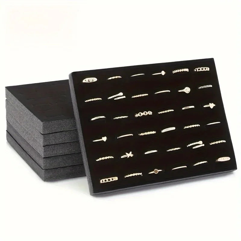 Velvet Jewelry Tray – Rings, Earrings, Necklaces Organizer Jewelry Display Tray Axl