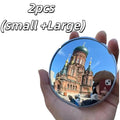 Convex Wide-Angle Round Travel Mirror – Small & Large Sizes Portable Travel Mirror Axl 2pcs small Large