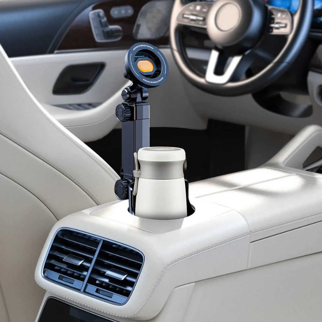 2-in-1 Magnetic Cup Holder Car Phone Mount | 360° Rotating Car Phone Mount Axl