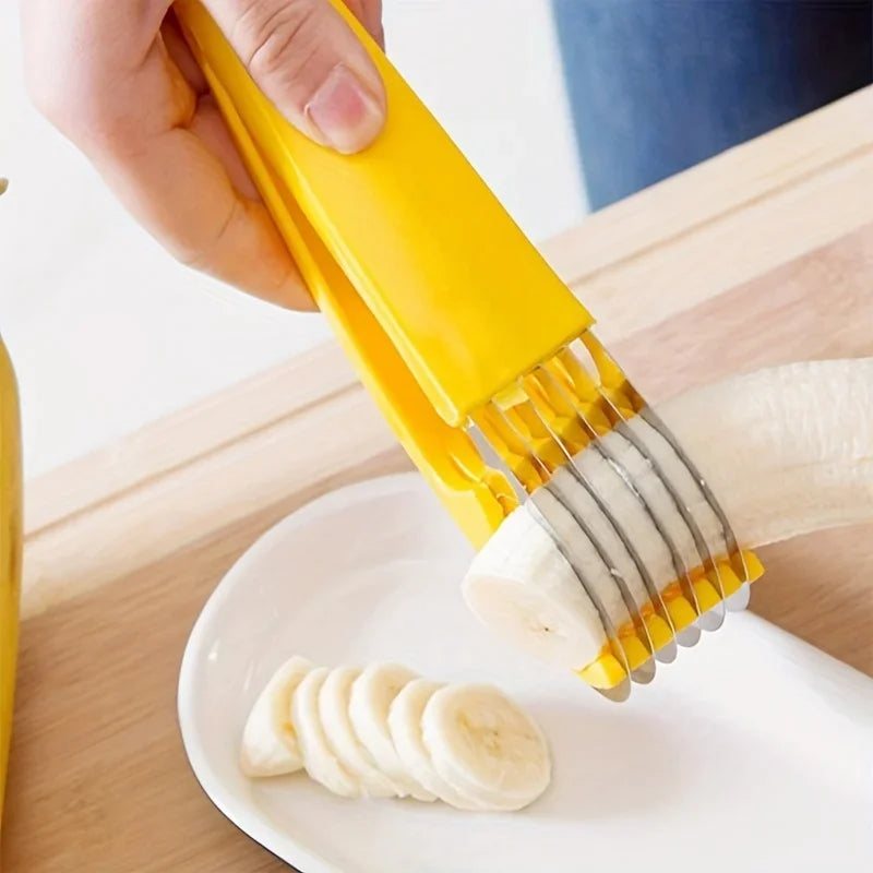 Stainless Steel Banana & Hot Dog Slicer | Multi-Purpose Cutter Food Slicer Tool Axl