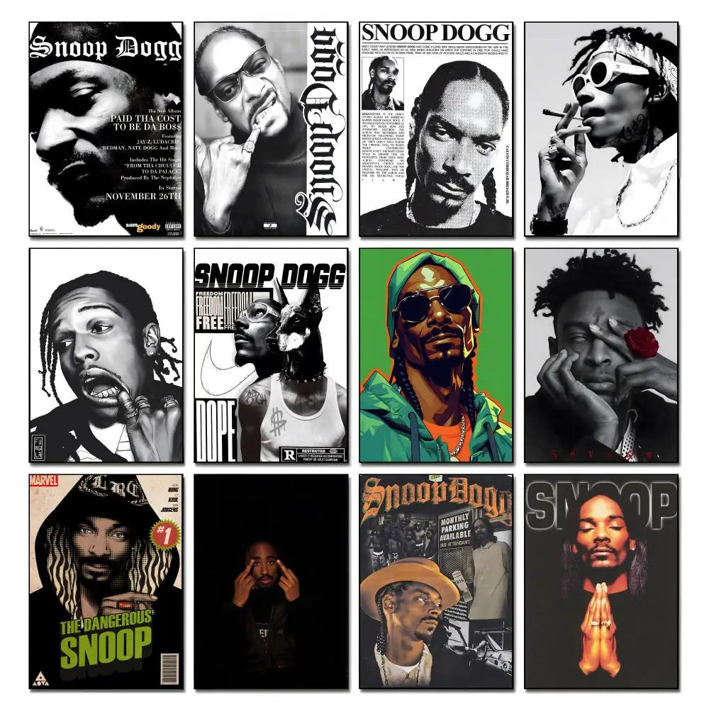 Snoop Dogg HD Wall Poster – Waterproof Sticky Home Decor Wall Art Poster Axl