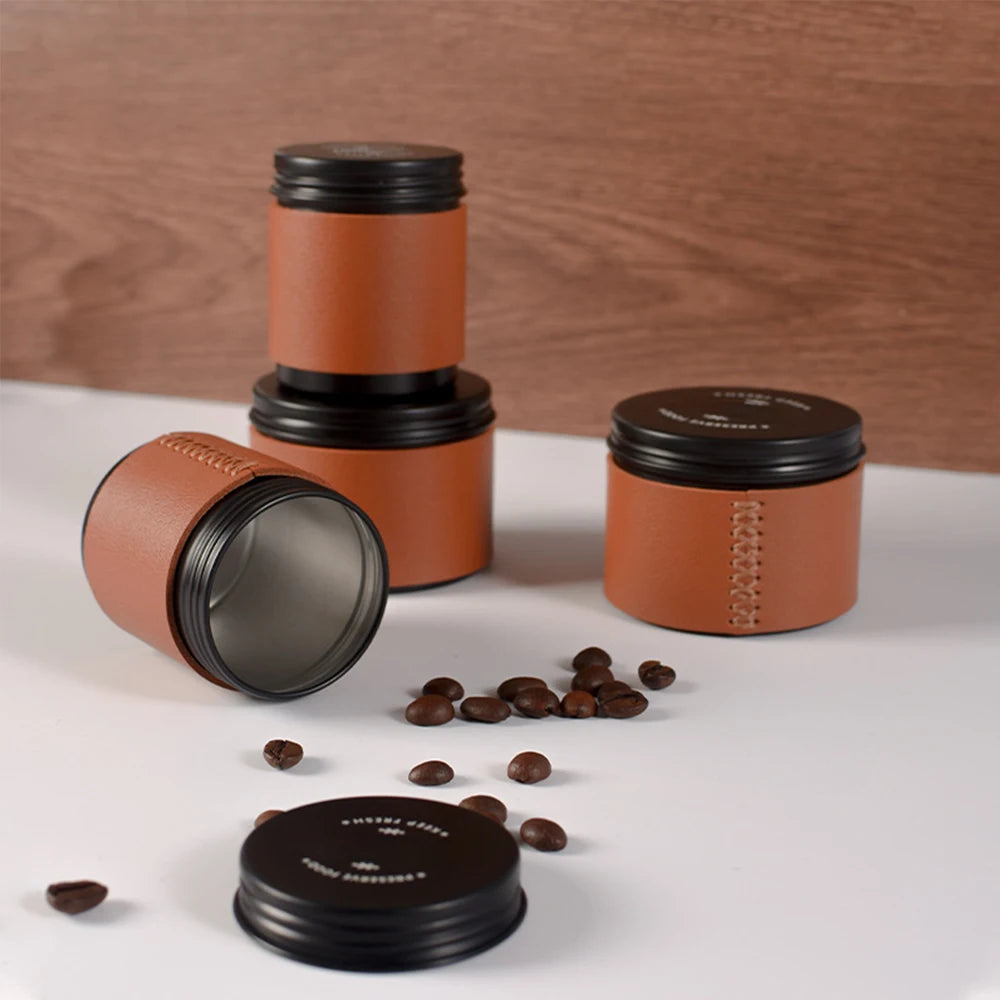 Airtight Coffee Bean Storage Canister | Aluminium Tin Can Coffee Storage Canister Axl