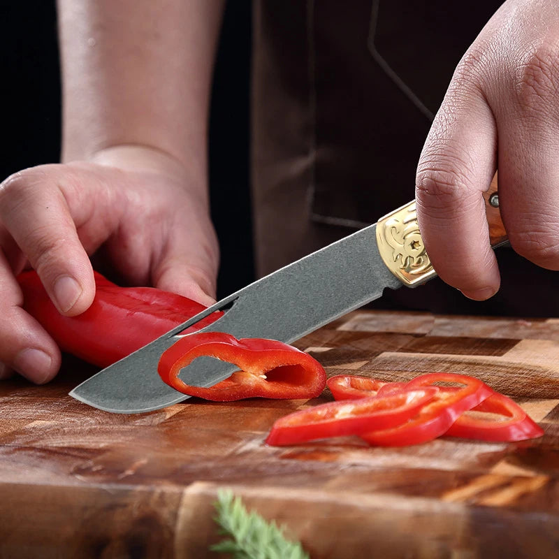 InLeung Folding Kitchen Knife – Stainless Steel Utility Blade Folding Kitchen Knife Axl