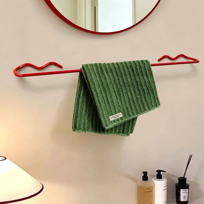 Metal Wall-Mounted Towel Rack – Bathroom & Coat Organizer Towel Rack Axl