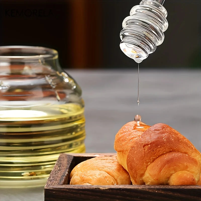 Glass Sugar Jar with Wooden Lid, Spoon & Coaster | Borosilicate Glass Sugar Jar Axl