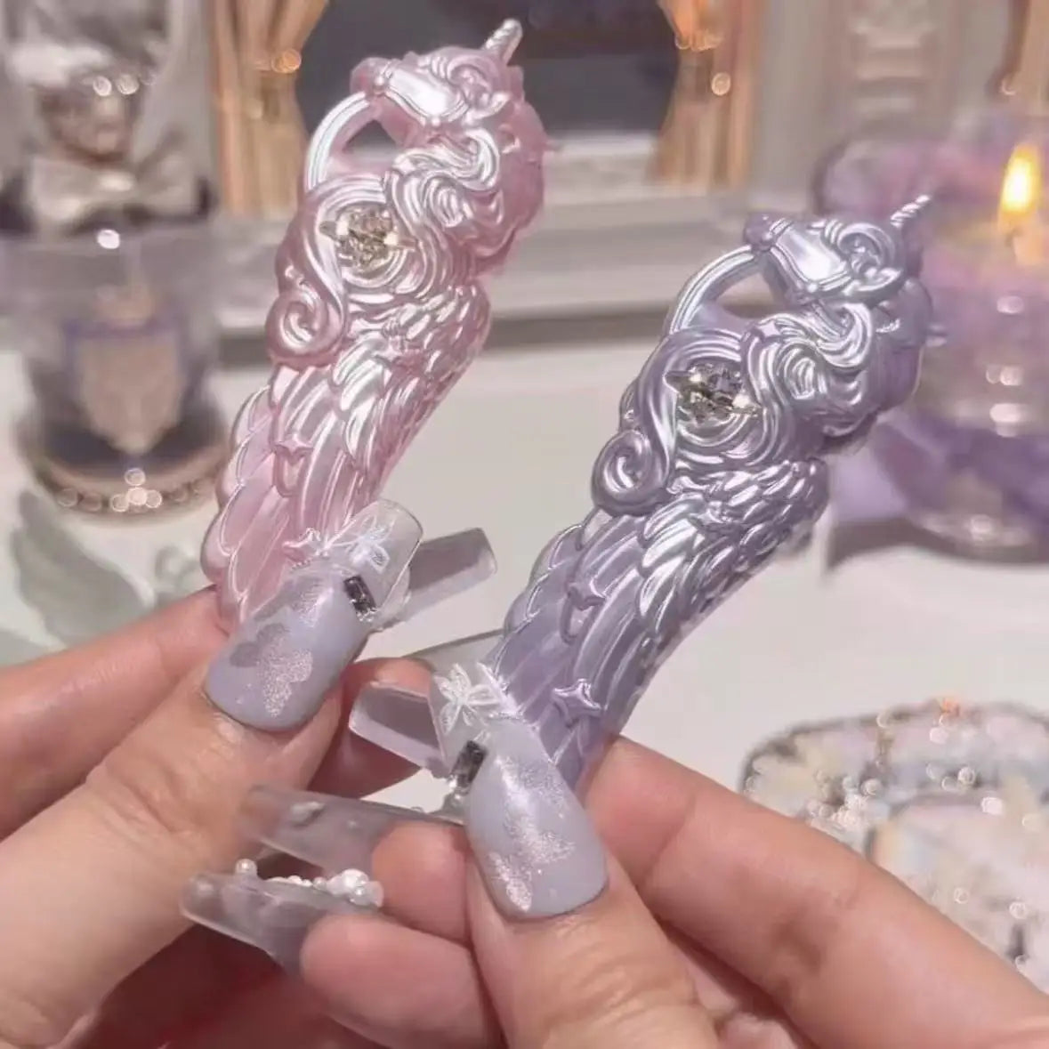 Knight Unicorn Hair Claw Clip – Fun Decorative Hair Accessory Hair Claw Clip Axl
