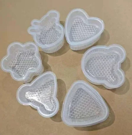 Onigiri Rice Ball Mould Set – Triangle & Shape Sushi Maker Sushi Rice Mould Axl 6pcs