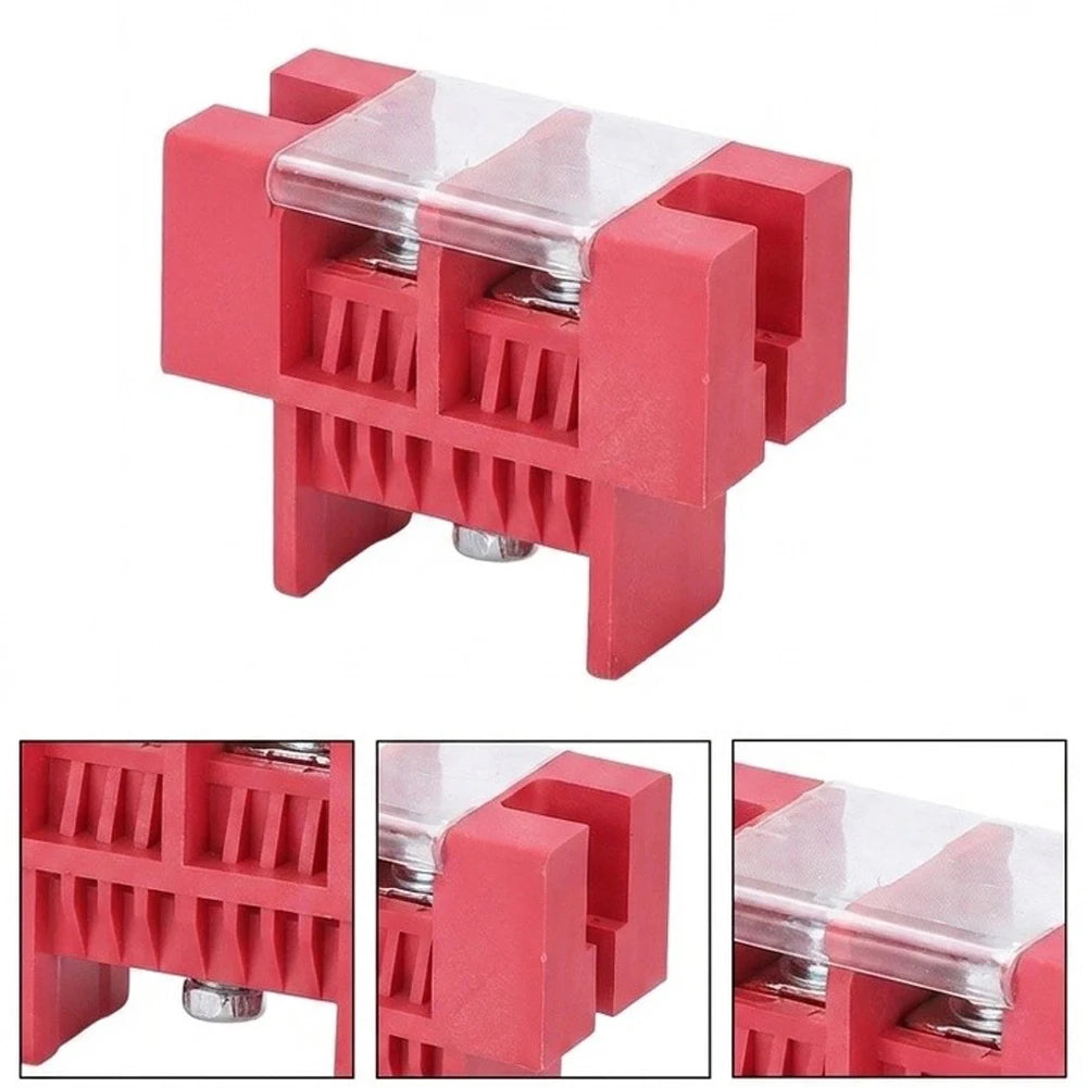 5-Pack Copper Terminal Block High-Current Flame-Retardant PA Cover Electrical Terminal Block Axl