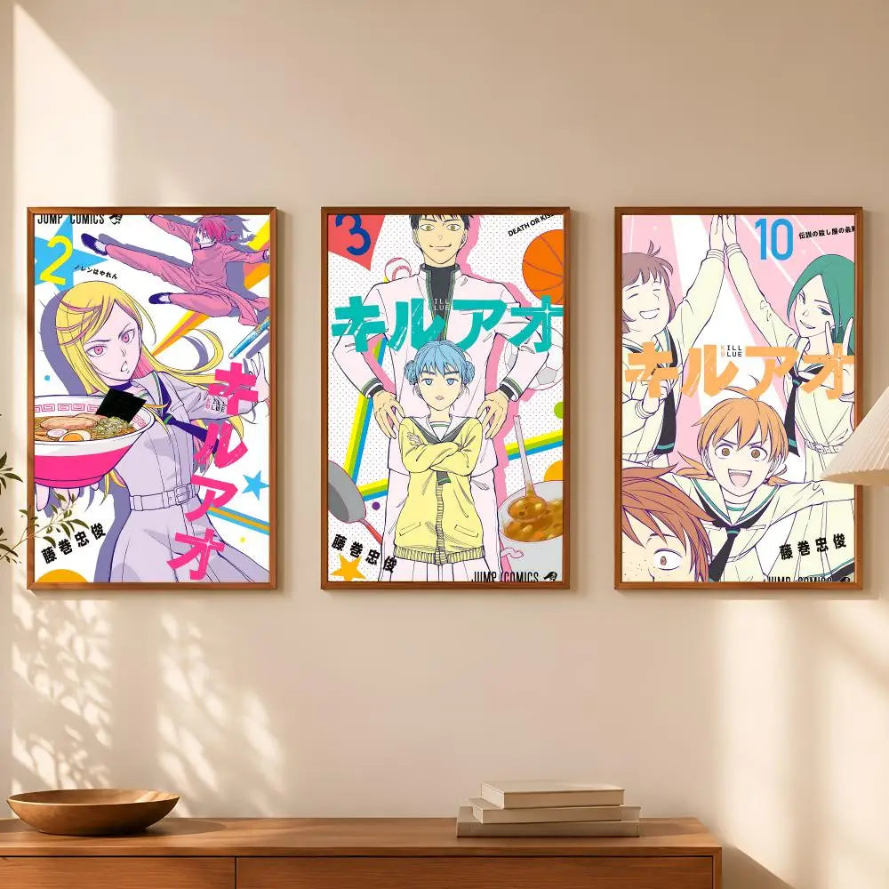 Anime Self-Stick HD Wall Art Poster – Waterproof Room Decor Wall Art Poster Axl