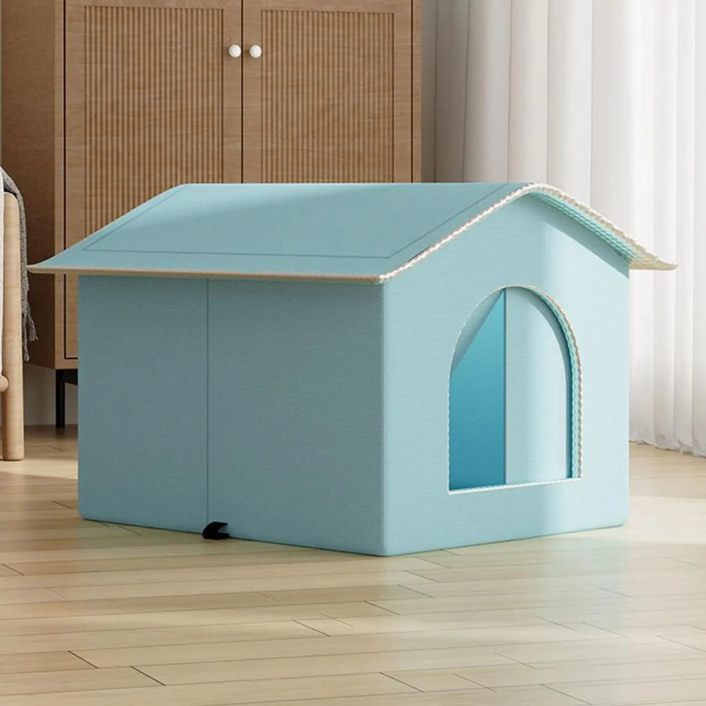 Cooling Cat House – Enclosed All-Season Pet Nest | S & M Sizes Cat Cooling House Axl