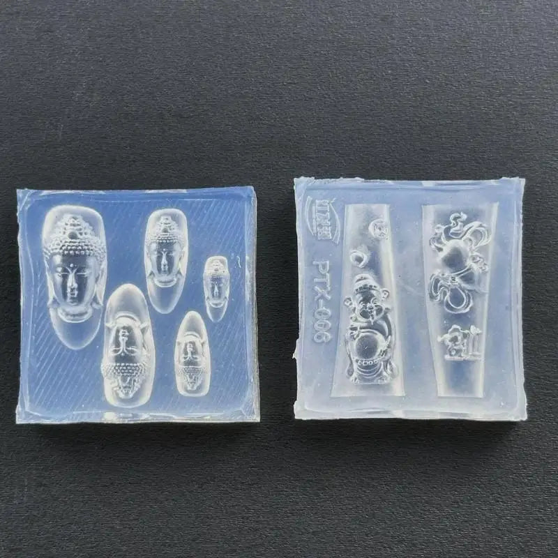 3D Acrylic Nail Art Silicone Mold – DIY Manicure Template Nail Art Mold Axl