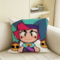 Natural Linen Cushion Cover – Game Print Pillow Case Sofa Bed Linen Cushion Cover Axl White7 30X30cm