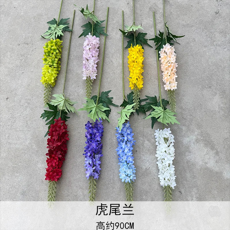 Artificial Delphinium Silk Hyacinth Larkspur 90cm Faux Flower Stem Artificial Flower Stem Axl