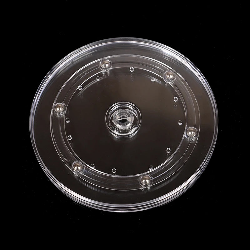 360° Rotating Acrylic Turntable Display Stand – Clear Swivel Base Rotating Display Stand Axl 150mm