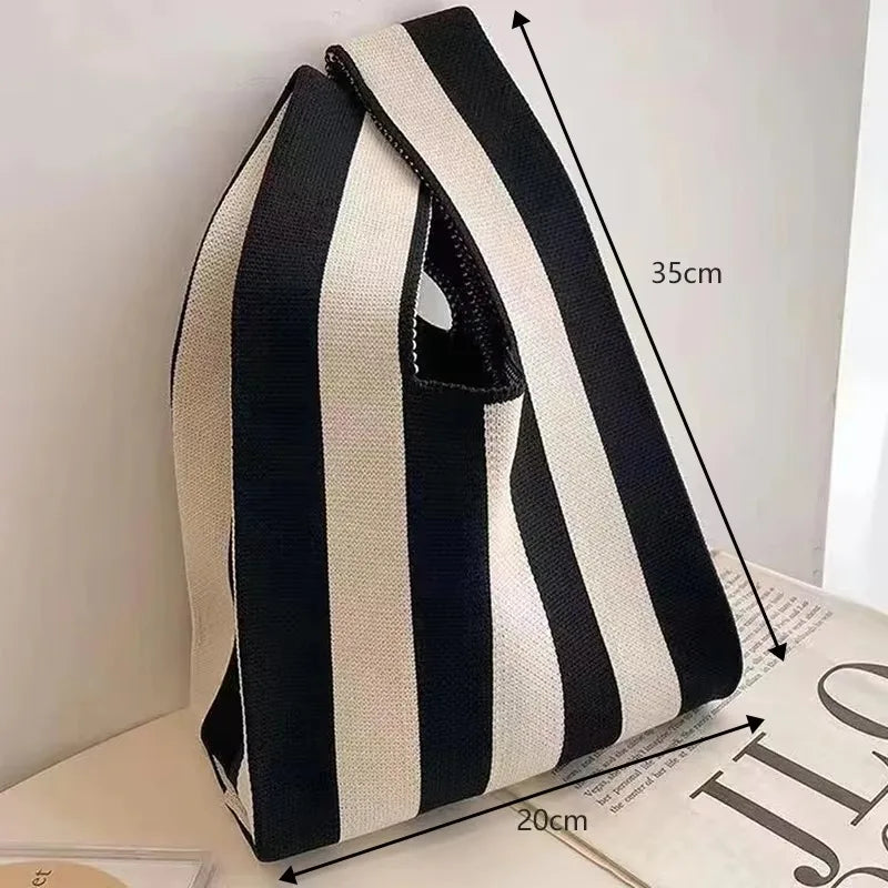 Women's Mini Hand-Woven Felt Handbag – Korean-Style Tote Mini Tote Handbag Axl