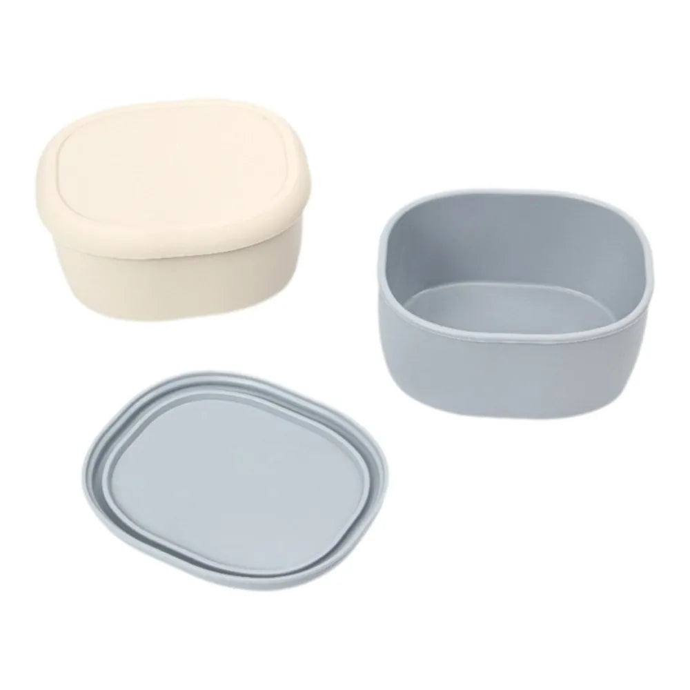 BPA-Free Silicone Lunch Box with Lid | Microwave Safe 200–600ml Silicone Lunch Box Axl