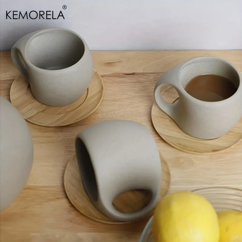 KEMORELA Speckled Ceramic Coffee Mugs – Latte & Espresso Cups Ceramic Coffee Mugs Axl