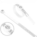 Ring Sizer Tool with Magnifying Glass – US Sizes 1–17 Ring Sizer Tool Axl WHITE