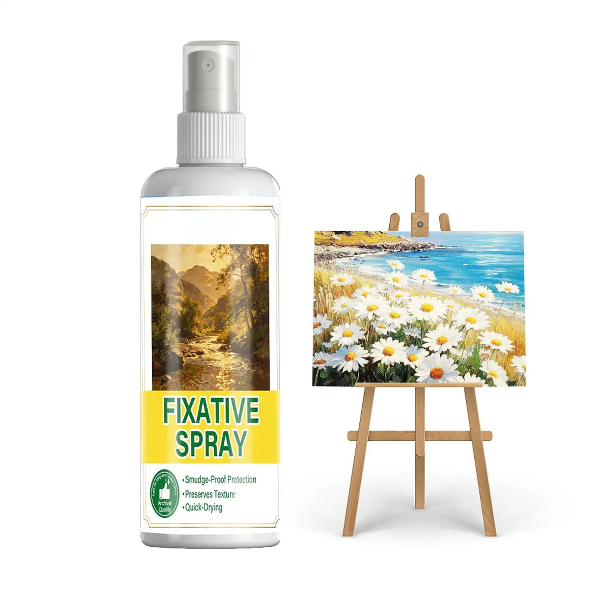 Fixative Spray 100ml – Smudge-Proof Art Coating for All Media Art Fixative Spray Axl