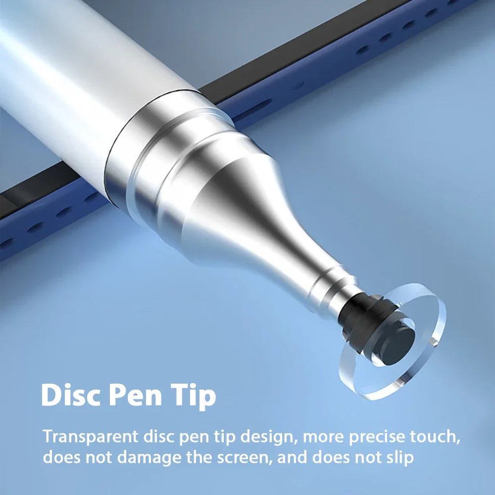 Universal 2-in-1 Stylus Pen – Disc & Silicone Tip for iPad & Tablet Tablet Stylus Pen Axl