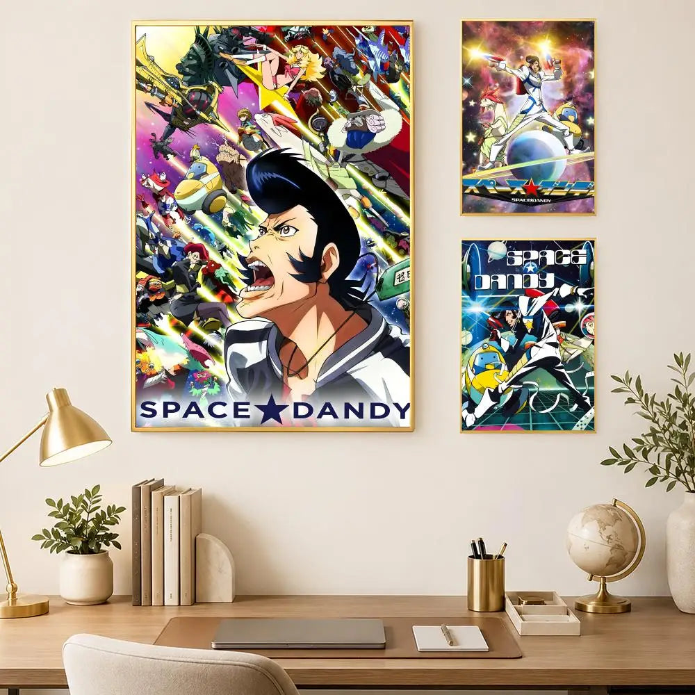 Anime Space Dandy Self-Stick Wall Poster – HD Waterproof Art Anime Wall Poster Axl