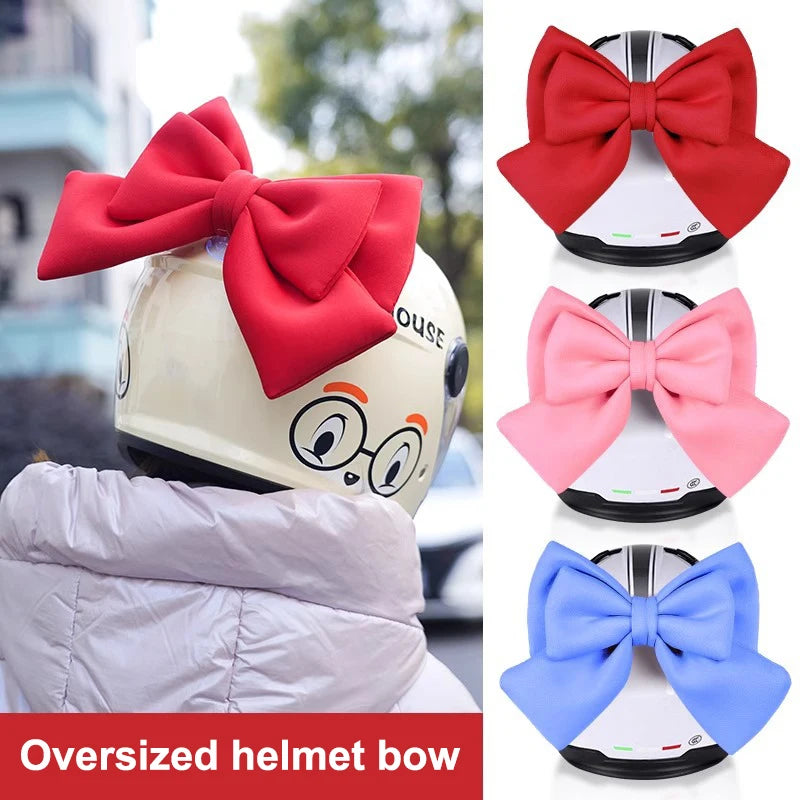 Large Bow Helmet Decoration – DIY Motorcycle & Scooter Decal Helmet Bow Decoration Axl