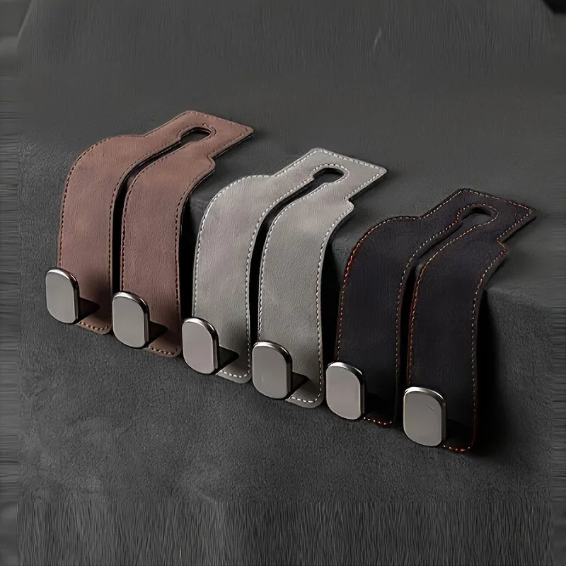 Car Seat Back Hook – Hidden PU Suede Organizer Hook Car Seat Hook Axl