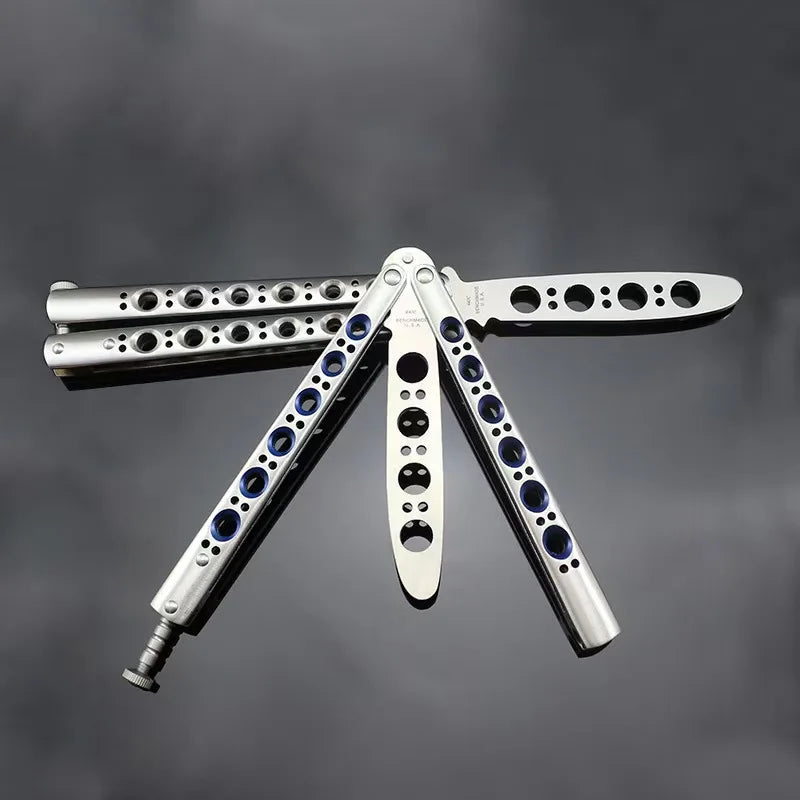 Balisong Butterfly Knife Trainer – Stainless Steel Practice Tool Butterfly Knife Trainer Axl