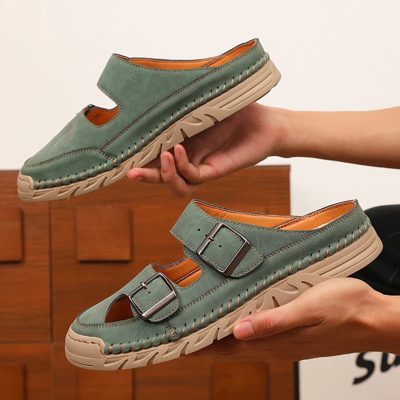 Women's Lightweight Casual Slippers – Outdoor Beach Shoes Casual Slippers Axl green 46
