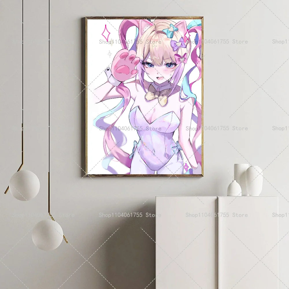 Needy Girl Overdose Game Poster – Waterproof Wall Sticker Art Wall Art Poster Axl