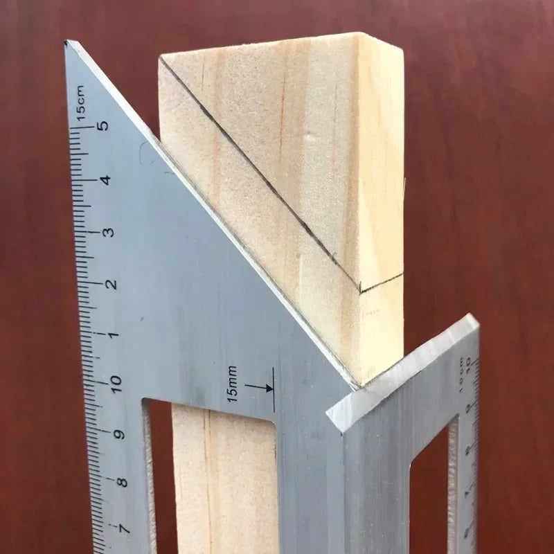 45/90° Aluminum Angle Ruler – Woodworking Measuring Tool Woodworking Angle Ruler Axl