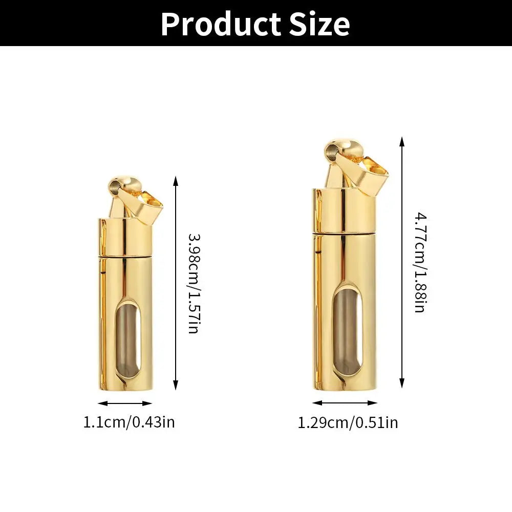Glass Vial Pendant Necklace – DIY Keepsake Wishing Bottle Vial Pendant Charm Axl