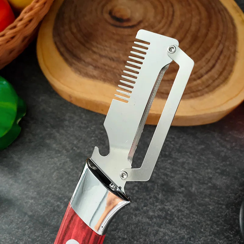 3-in-1 Stainless Steel Vegetable Peeler, Slicer & Bottle Opener Vegetable Peeler Axl