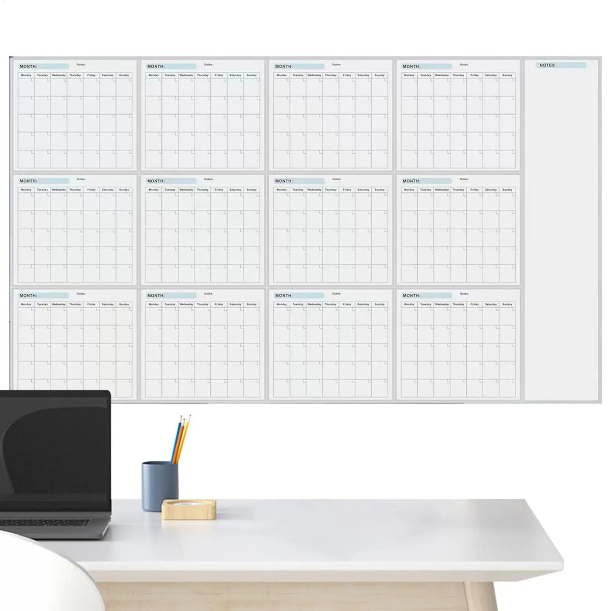 Giant Dry Erase Wall Calendar – Undated 150×85cm Planner Dry Erase Wall Calendar Axl Default Title