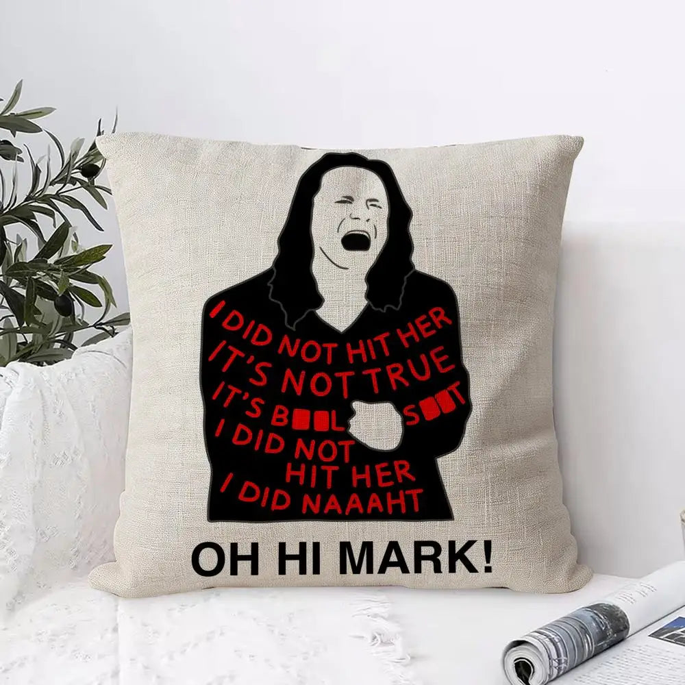 Tommy Wiseau The Room Linen Cushion Cover | Hidden Zipper Cushion Cover Axl White6 35X35cm