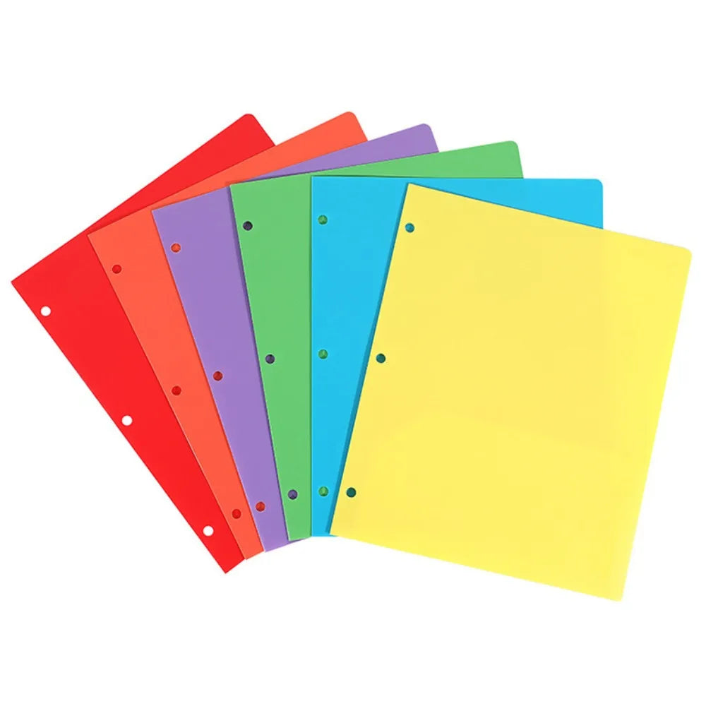 3-Ring Waterproof Loose-Leaf Binder Folder + 200 Lined Sheets Loose-Leaf Binder Axl 6Pcs Filler Folder